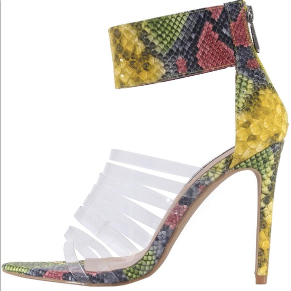 Multi snake clear heel - Picture 2 of 2